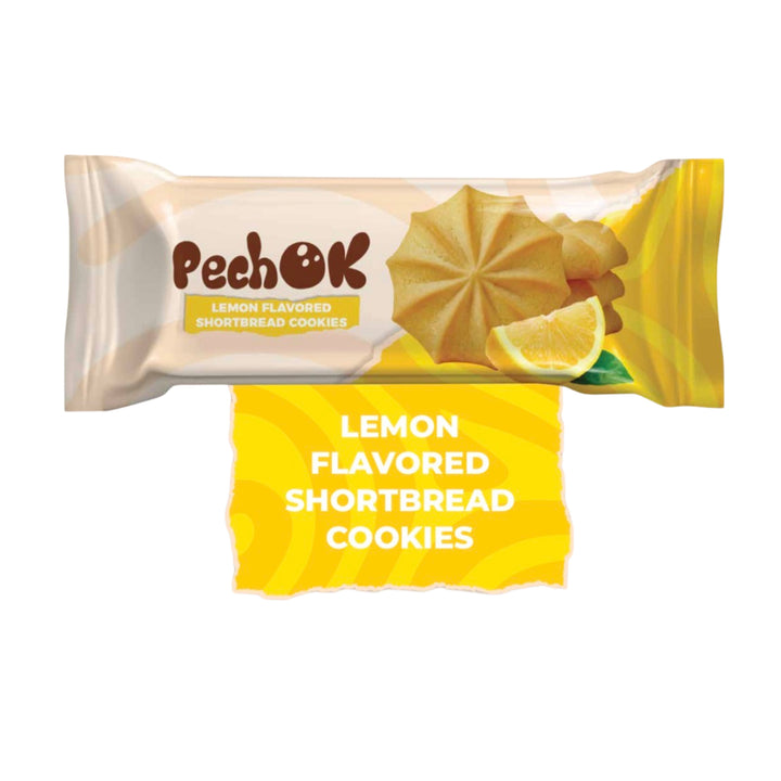 PechOk Lemon Flavored Shortbread Cookies (145 g / 5.11 oz)