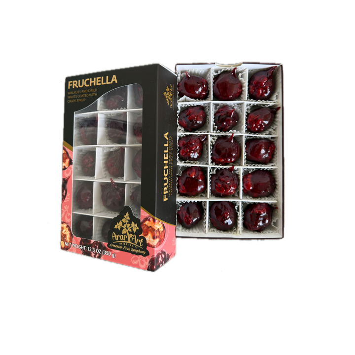 Fruchella (12.3 oz) – Premium Armenian Dried Fruit & Walnut Confection | A Blend of 6 Dried Fruits, Walnuts & Pomegranate Syrup | Handcrafted Gourmet Gift