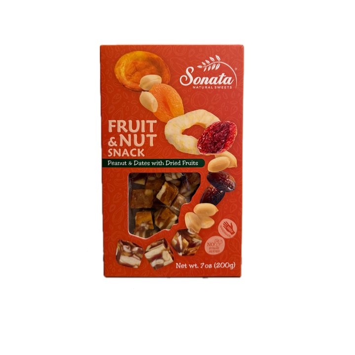 Sonata Natural Sweets (7.05 oz) – Armenian Dried Fruit & Roasted Peanut Snack | 100% Natural | No Added Sugar | Gluten-Free | Made in Armenia