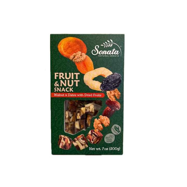 Sonata Natural Sweets (7.05 oz) – Armenian Dried Fruit & Walnut Snack | 100% Natural | No Added Sugar | Gluten-Free | Made in Armenia